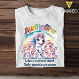 Personalized Aunticorn Like A Normal Aunt Only More Awesome Kid Names T-shirt Printed MTPN23229