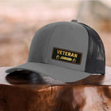Personalized Canadian Armed Force Retired Leather Patch Hat Printed QTKH23269