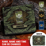 Personalized Canadian Armed Force Camo Break Leather Wallet 3D Print QTKH23280