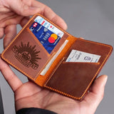 Personalized Australian Armed Force Leather Card Wallet QTKH23292