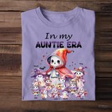 Personalized In My Auntie Era Ghost & Kid Names Tshirt Or Sweatshirt Printed MTPTN23276