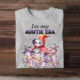Personalized In My Auntie Era Ghost & Kid Names Tshirt Or Sweatshirt Printed MTPTN23276