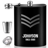 Personalized British Armed Forced Steel Flasks QTKH23328
