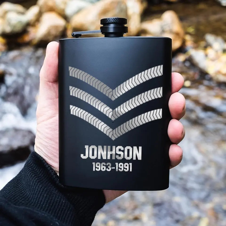 Personalized British Armed Forced Steel Flasks QTKH23328