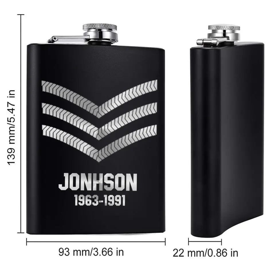 Personalized British Armed Forced Steel Flasks QTKH23328