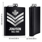 Personalized Canadian Armed Force Steel Flasks QTKH23328