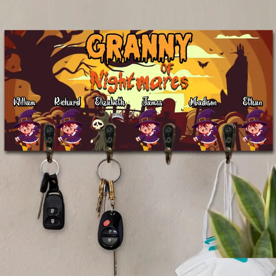 Personalized Granny of Nightmares Key Holder Printed 23312HTHDNL