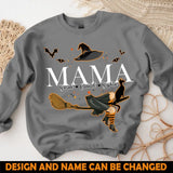 Personalized Witch Mama & Kid Names Sweatshirt Printed HTHHN23306