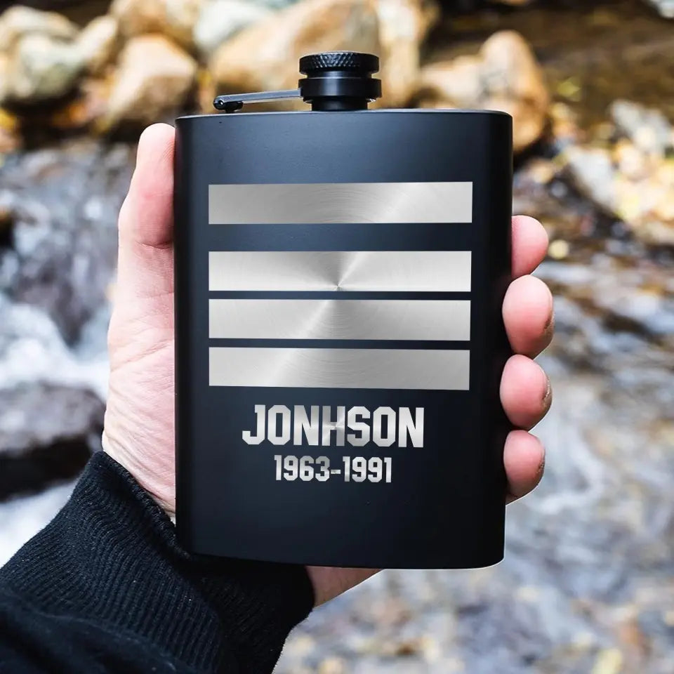 Personalized French Armed Force Steel Flasks QTKH23336