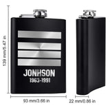 Personalized French Armed Force Steel Flasks QTKH23336