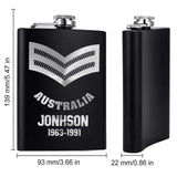 Personalized Australian Armed Force Steel Flasks QTKH23336
