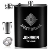 Personalized Australian Armed Force Steel Flasks QTKH23336