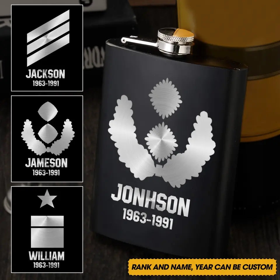 Personalized German Armed Force Steel Flasks QTKH23336
