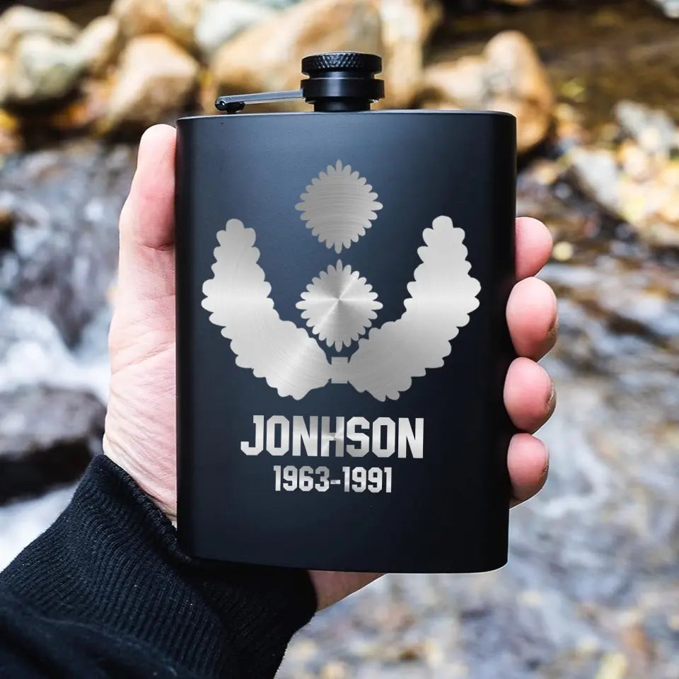 Personalized German Armed Force Steel Flasks QTKH23336