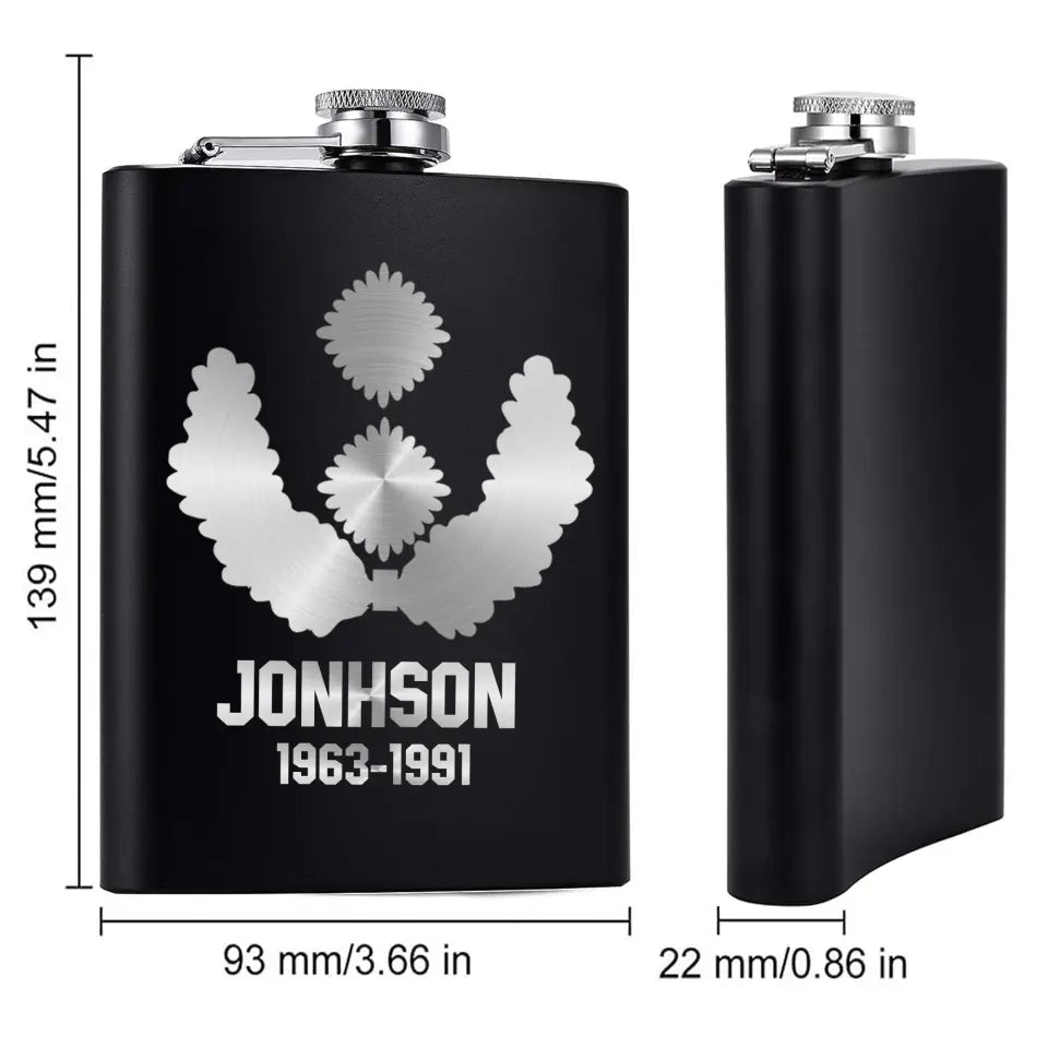 Personalized German Armed Force Steel Flasks QTKH23336