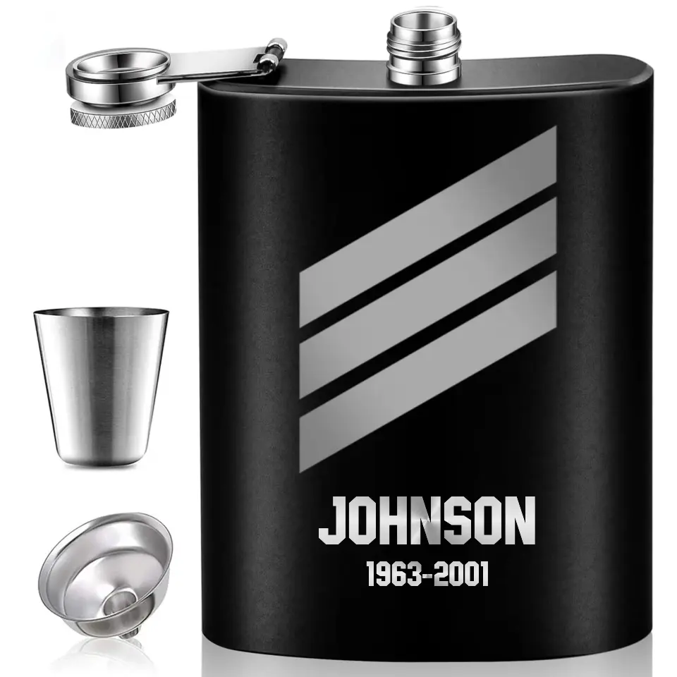 Personalized German Armed Force Steel Flasks QTKH23336