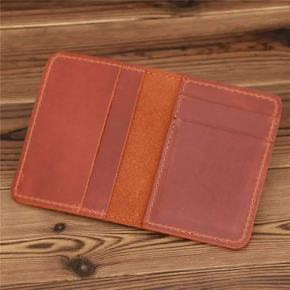 Personalized Love Dogs Custom Name Leather Card Wallet HN23338