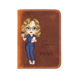Personalized Nurse with Name Gift For Nurse Leather Card Wallet KVH23345