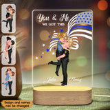 Personalized You & Me We Got This Police Couples Gift LED Night Light Acrylic LED Lamp Printed PN23449
