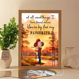 Personalized Of All Weird Things I Have Found Online You're By Far My Favourite Couple Gift Light Frame Canvas Printed MTHN23443