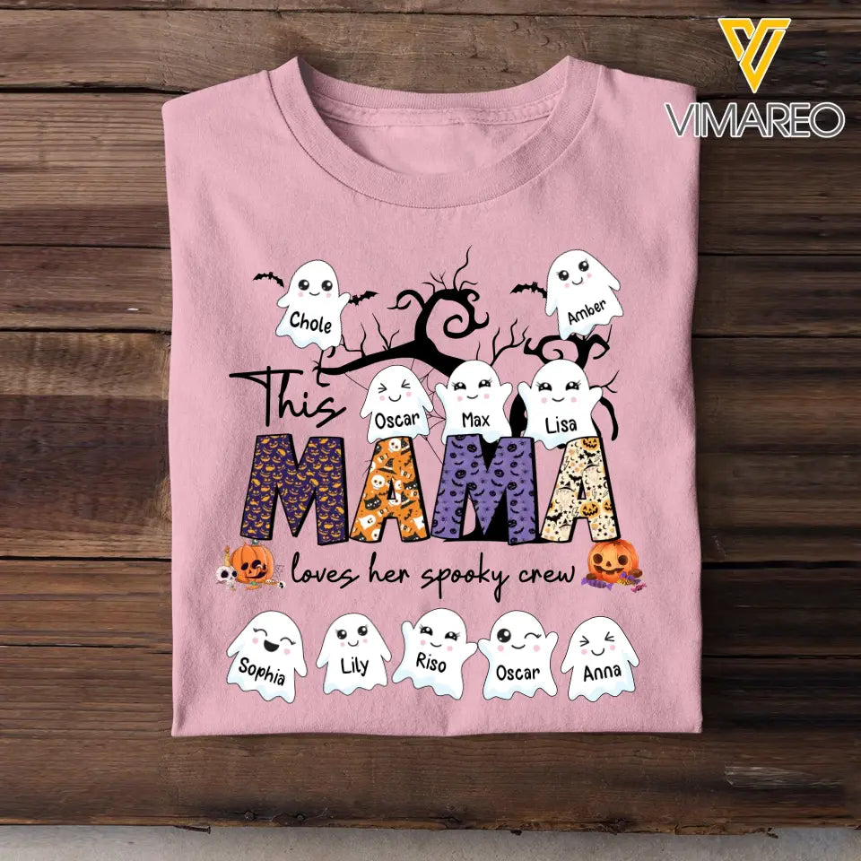 Personalized This Mama Loves Her Spooky Crew T-shirt Printed HTHHN23457