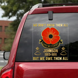 Personalized Australian Armed Forces With Name And Year Decal Printed 23434KVH