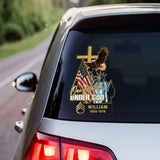 Personalized US Military One Nation Under God Decal Printed QTPN468