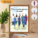 Personalized Never Forgot The Difference We Made Gift For Nurse Light Frame Canvas Printed HTHHN23476