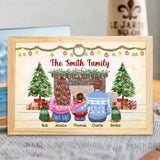 Personalized The Smith Family Christmas Gift Light Frame Canvas Printed HTHVQ23478