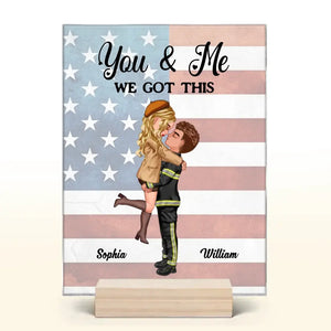 Personalized You & Me We Got This Police Couple Gift Acrylic Plaque Printed QTPN23441
