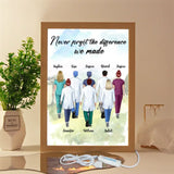 Personalized Never Forgot The Difference We Made Gift For Nurse Light Frame Canvas Printed HTHHN23476