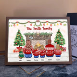 Personalized The Smith Family Christmas Gift Light Frame Canvas Printed HTHVQ23478