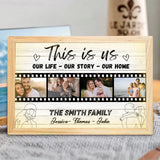 Personalized This Is Us Our Life Our Story Our Home Light Frame Canvas Printed HTHVQ23499