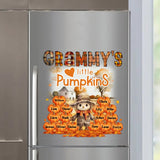 Personalized Grammy's Little Pumpkins with Kid Names Fridge Decal Printed LDMKVH23488