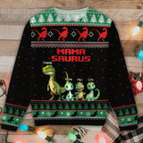 Personalized Mama Saurus Dinosaurs Custom Kid Names Christmas Gift Sweater Printed MTHN23504
