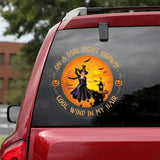 Personalized On A Dark Desert Highway Cool Wind In My Hard Witch Halloween Decal Printed QTPN23521