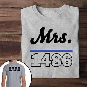 Personalized Police Department & ID T-shirt Printed QTVQ23522