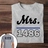 Personalized Police Department & ID T-shirt Printed QTVQ23522