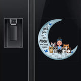 Personalized I Love You To The Moon And Back Again Fridge Decal Printed LDMHN23534