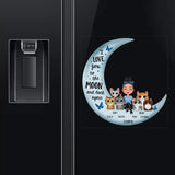 Personalized I Love You To The Moon And Back Again Fridge Decal Printed LDMHN23534