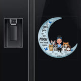 Personalized I Love You To The Moon And Back Again Fridge Decal Printed LDMHN23534