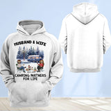 Personalized Husband & Wife Camping Partners For Life Gift for Couple Hoodie Printed MTPTN23549