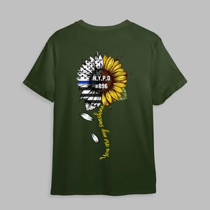 Personalized You Are My Sunshine Sunflower US Police Department T-shirt Printed KVH23660