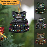 Personalized Police Retired Acrylic Ornament Printed VQ23692