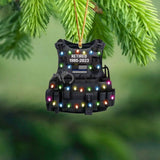 Personalized Police Retired Acrylic Ornament Printed VQ23692