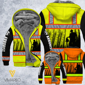 ARBORIST SAFETY FLEECE HOODIE 3D PRINTED 020221