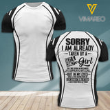 Sorry I Am Already Taken By A Sexy & Crazy Girl Born In November Tshirt Printed AUG-DT30