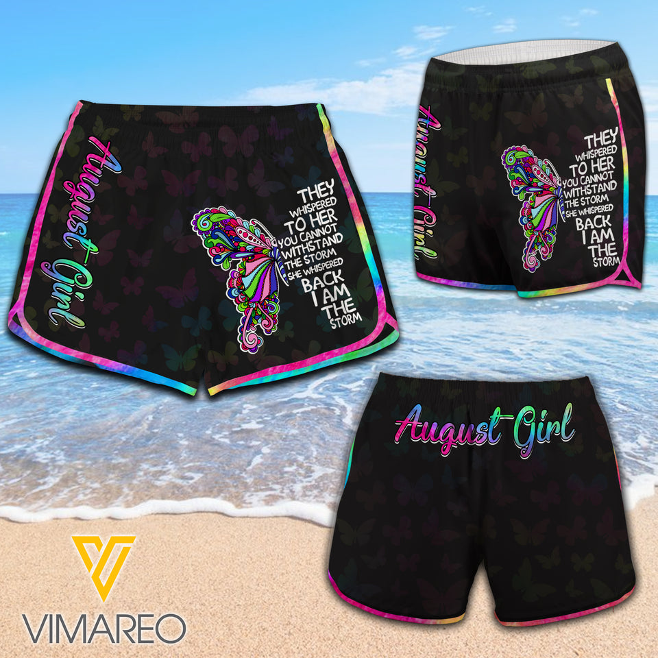 August Girl Women Beach Short Printed JUE-MA23