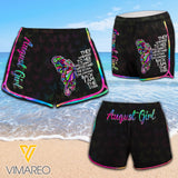 August Girl Women Beach Short Printed JUE-MA23