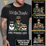 CUSTOMIZED SOLIDER DOG BREED WE THE PEOPLE BLACK TSHIRT